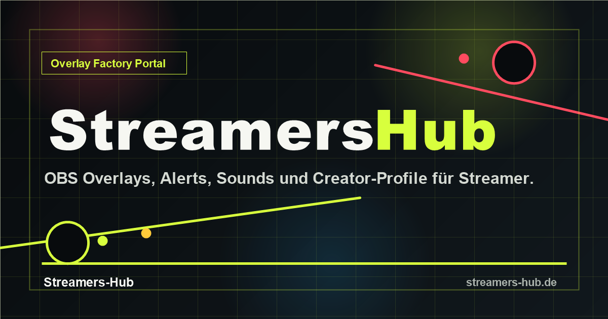 Streamers-Hub Overlay Factory Portal Screenshot
